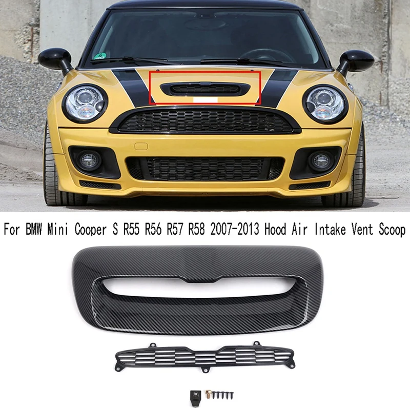 For BMW Mini Cooper S R55 R56 R57 R58 2007-2013 Hood Air Intake Vent Scoop 