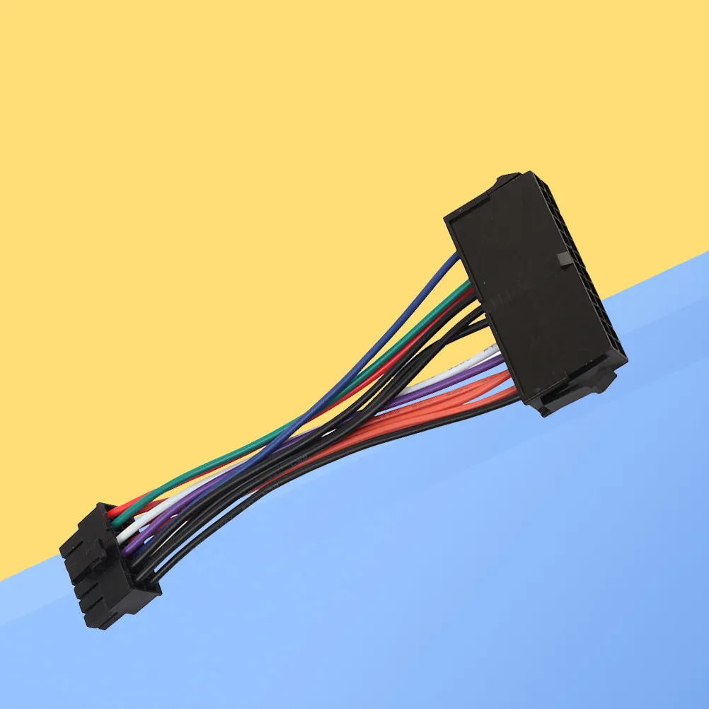 24-Pin Female to 12-Pin Male Atx Power Adapter Cable Heavy Duty Flexible Marine Grade Copper Core for Server Workstation