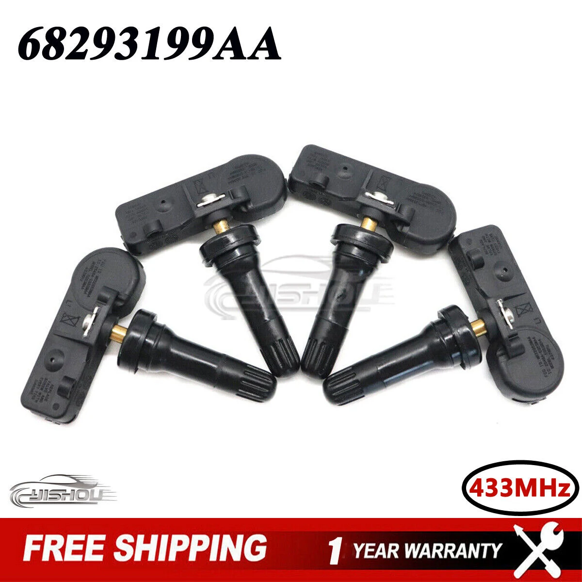 TPMS 68293199AA датчик давления в шинах для Dodge Ram 1500 TRUCKS 2019 2020 433Mhz 68293199AA-AB