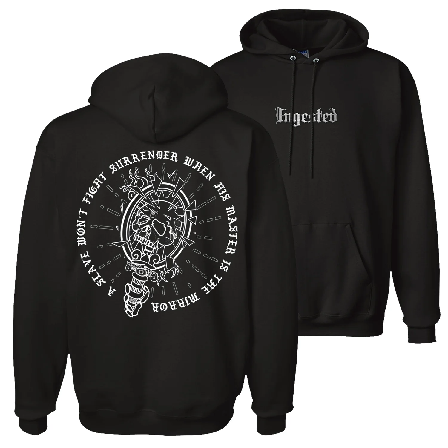 Mens Hoodies SLAM DEATHCORE INGESTED Hoody Tops Heavy Metal with Hooded Vintage Hip Hop Streetwear Hoodie Oversized Sweatshirts