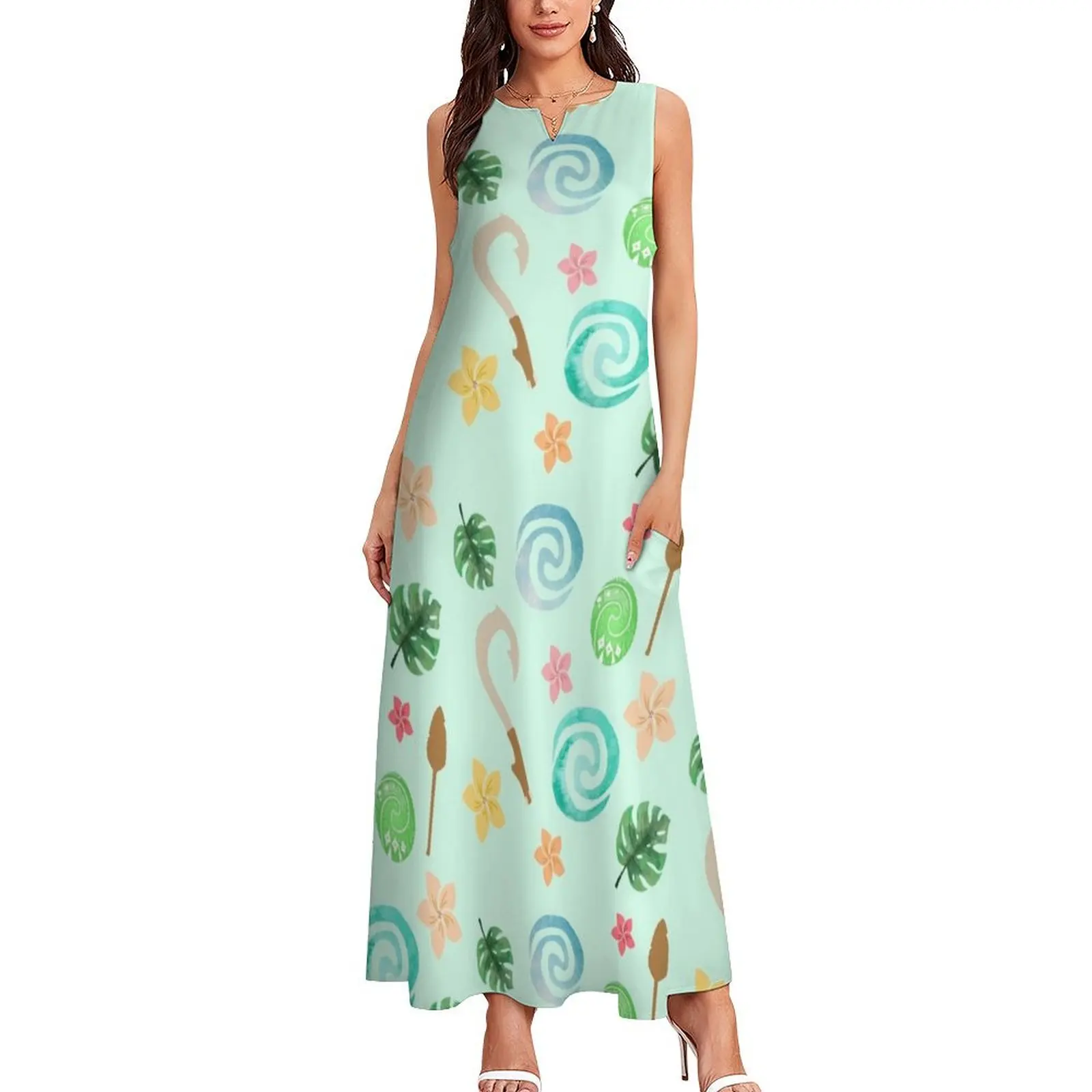 Polynesian Princess Pattern Long Dress prom dress 2025 women's summer clothing 2025 Dress