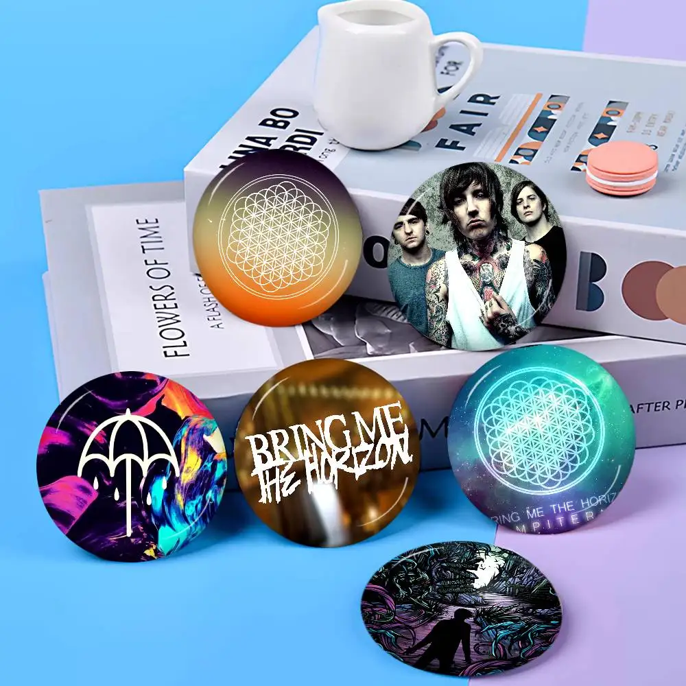 Rock Band B-Bring Me the Horizon 58mm Animals Funny Brooches Badge Backpack Clothes Gift Accessory