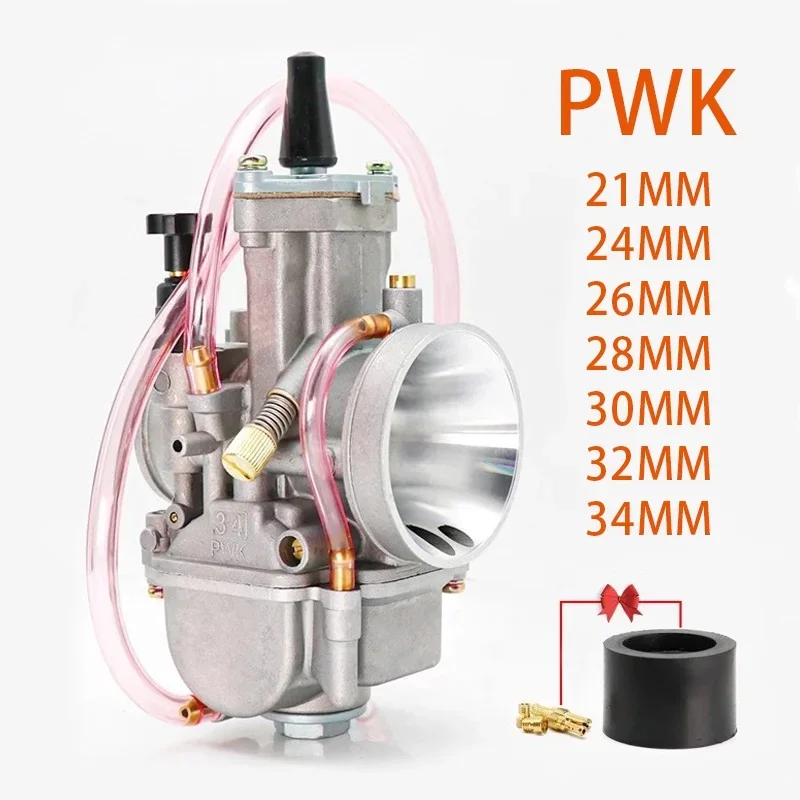 Carburetor Motorcycle Flat Slide PWK KR150 Racing 21mm 24mm 26mm 28mm 30mm 32mm 34mm For Yamaha 100cc 125cc 250cc