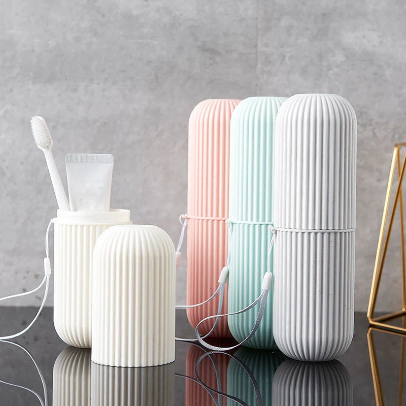 Disposable Toothbrush-paste Cup Portable Toothbrush Toothpaste Holder Toothbrush Case Hotel Travel Camping Outdoor Bathroom
