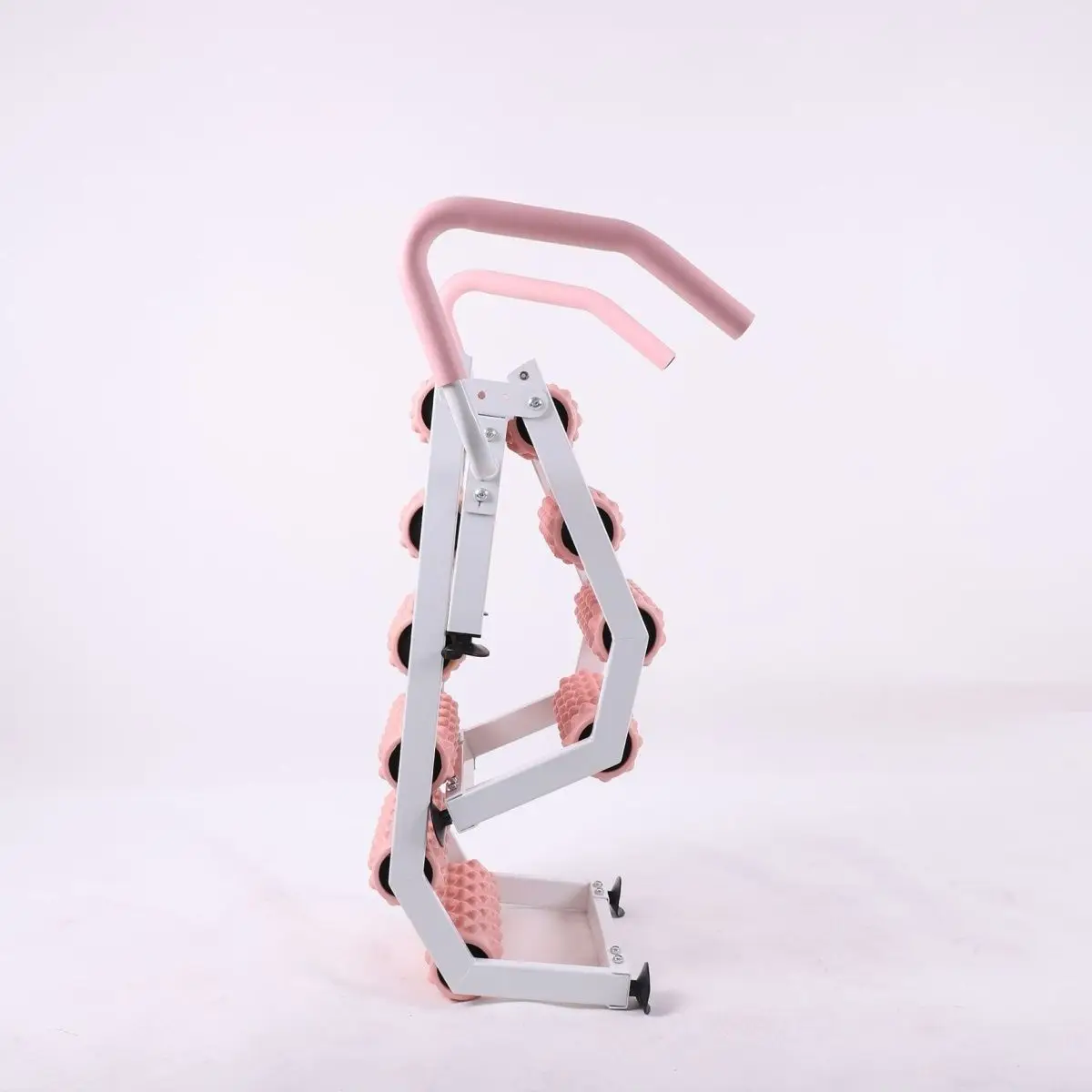 Foldable Back Massage Stretcher Yoga Equipment with Multi Roller for Body Shaping Shoulder Opening Stretching Muscle Relaxation