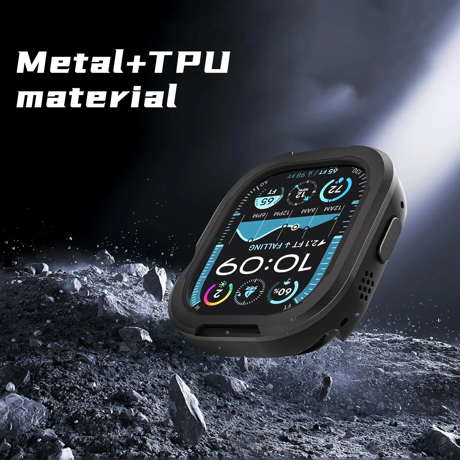 Metal + TPU Case For Apple Watch 46mm 45mm 44mm 42mm 41mm Protector Frame Cover For iWatch Series 10 9 8 7 6 5 4 SE Ultra 2 49mm