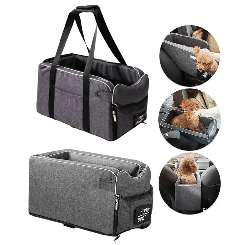 

Dog Car Seat Travel Bags for Dogs Cats Portable Car Central Console Dog Car Seat Carrier Bag Cat Accessories Pet Supplies