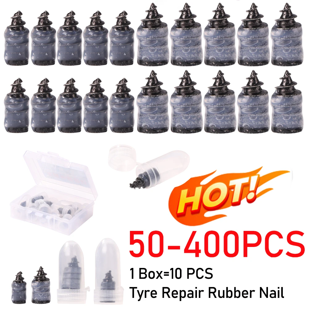 

50-400pcs Universal Car Vacuum Tire Repair Nails Replacement for Electric Scooter Motorcycle Tubeless Rubber Nails Cycling Acces