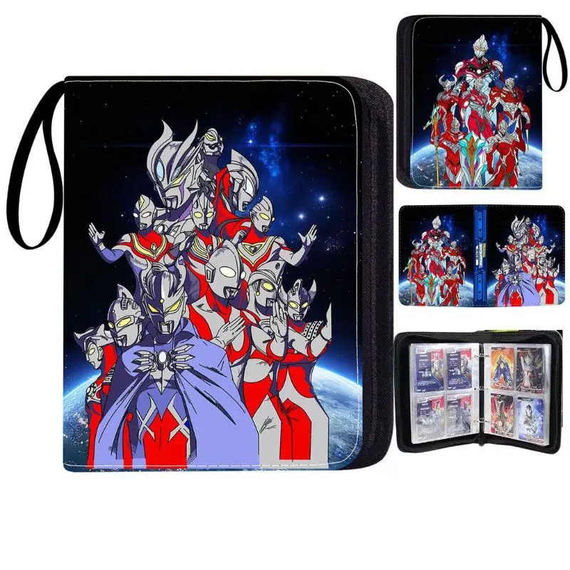 2026 Ultraman Card Book Photo Album Zipper Binder Card Holder Letter Family Letter Badge Collection Luxury Fashion Cartoon Gift