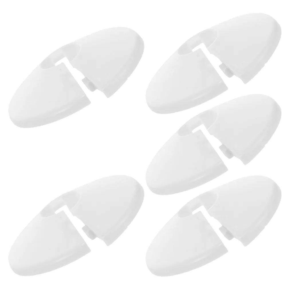 5Pcs Water Pipe Decorative Covers Round PVC Collar Cover for Angle Valve Plumbing Flange Wall Hole Cover Cap Gap Concealment