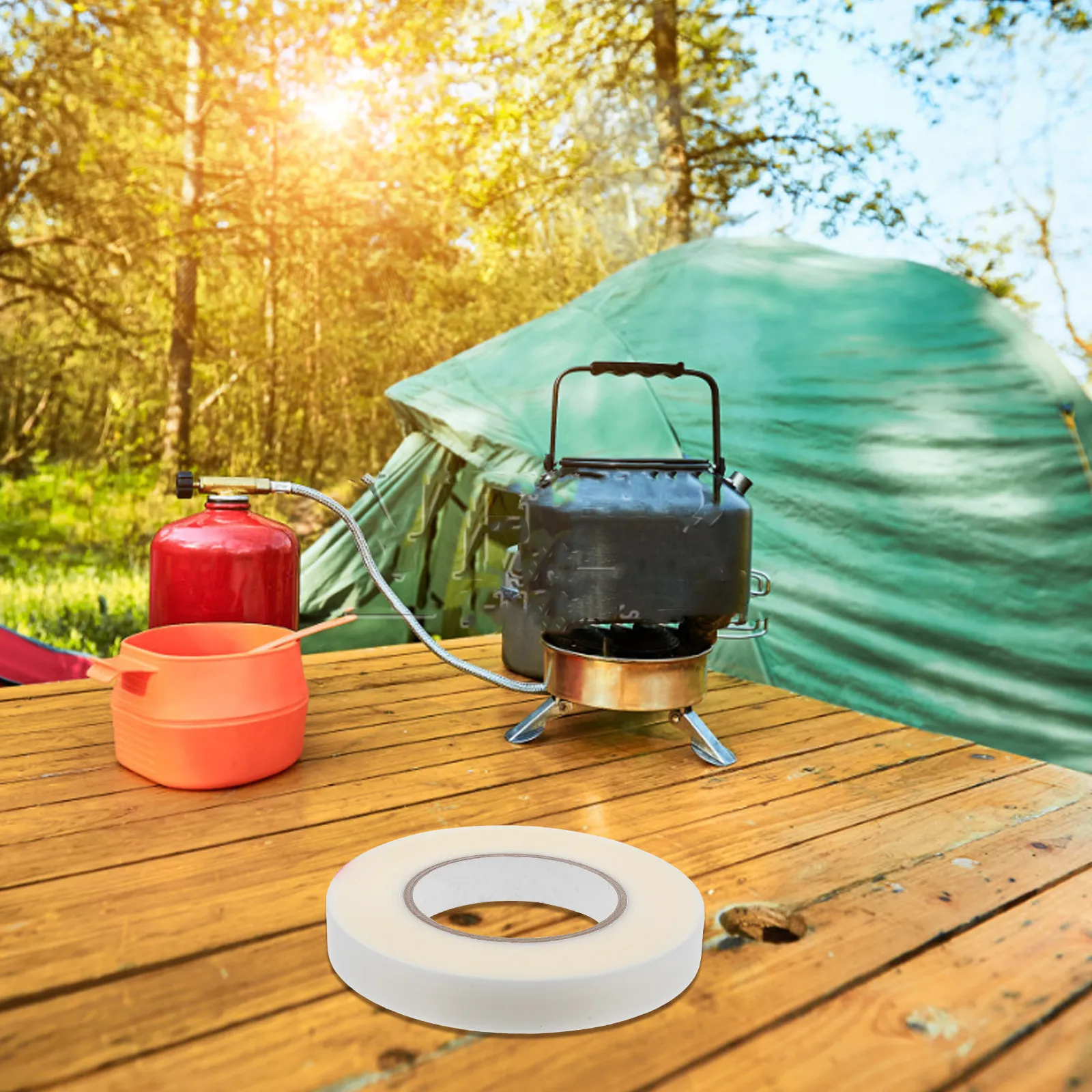 1 Roll Tent Seam Sealer 100M Hot Melt Repair Tape Seam Sealing Tape for Outdoor Gear Tents Awning Tarp Canopy Raincoat
