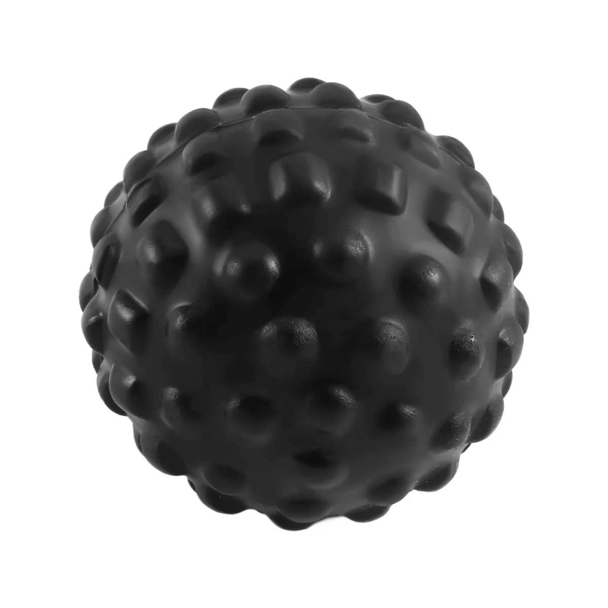 Pu Foam Bump Fascia Ball ผ่อนคลายกล้ามเนื้อฟิตเนสนวดกันน้ําและทําความสะอาดง่าย Health Care Ball-Black Rich