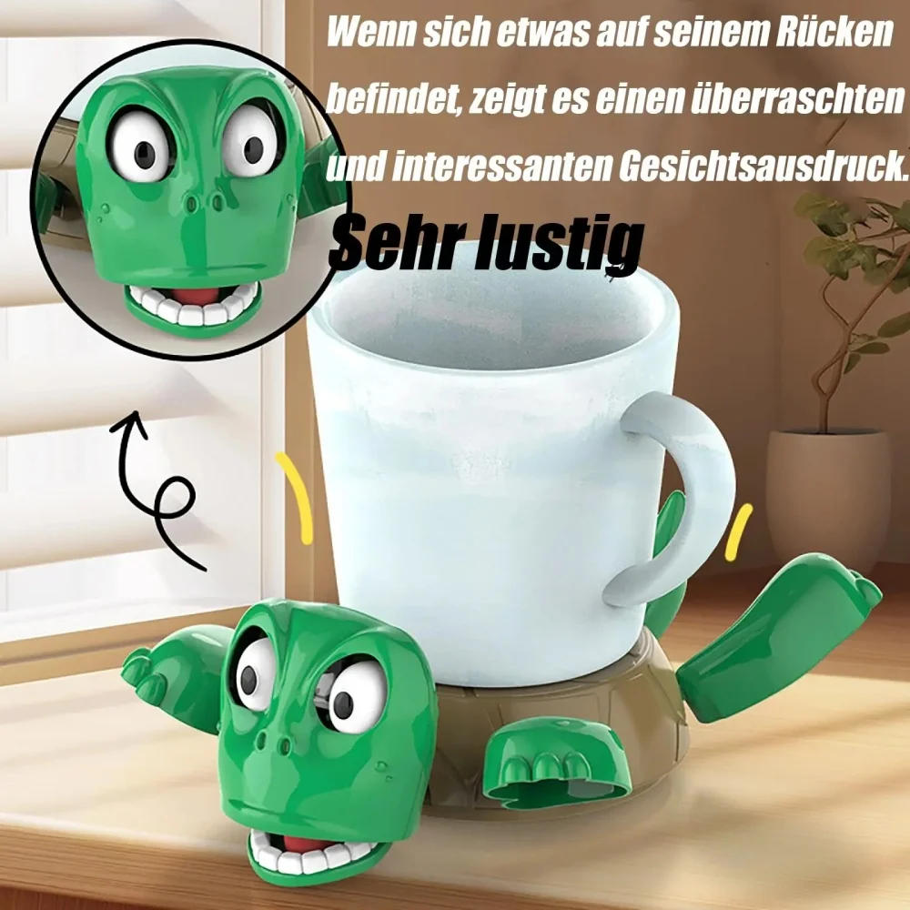 プレス ストラグル タートル おもちゃ クリエイティブ 楽しい タートル カップ パッド マグホルダー 面白い表現の装飾付き ﻿ 子供のいたずらおもちゃギフト