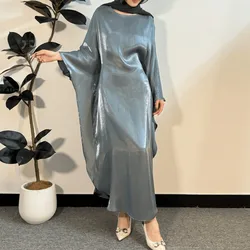 Abaya musulmano Abiti maxi larghi Donna Jilbabs Abito musulmano Casual Abito solido Abiti islamici Ramadan Caftano