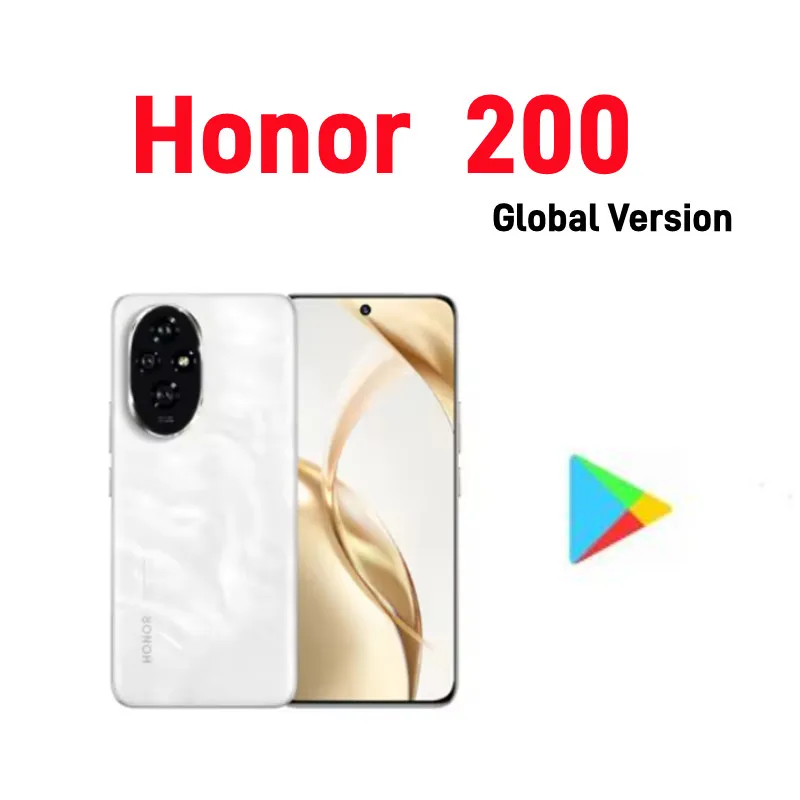 Смартфон HONOR 200 Global Version Snapdragon 7 Gen 3 5G 6,7 AMOLED-дисплей Поддержка HONOR 100 Вт SuperCharge