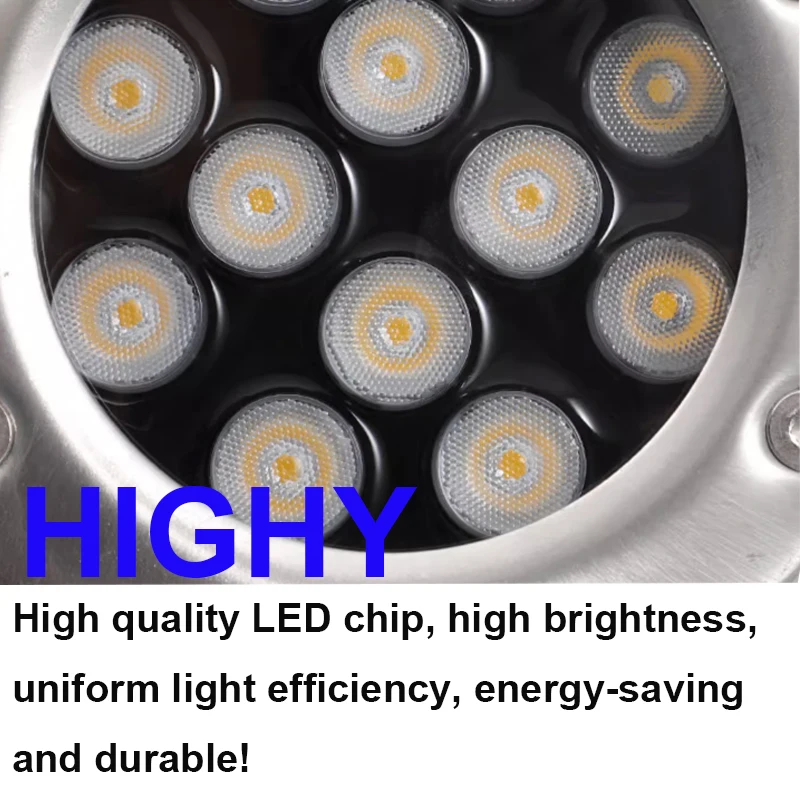 Fountain Light 4-wire External Control RGB LED Underwater Light RGB LED Spotlight IP68 Multi Color Changing Swimming Pool Lamp