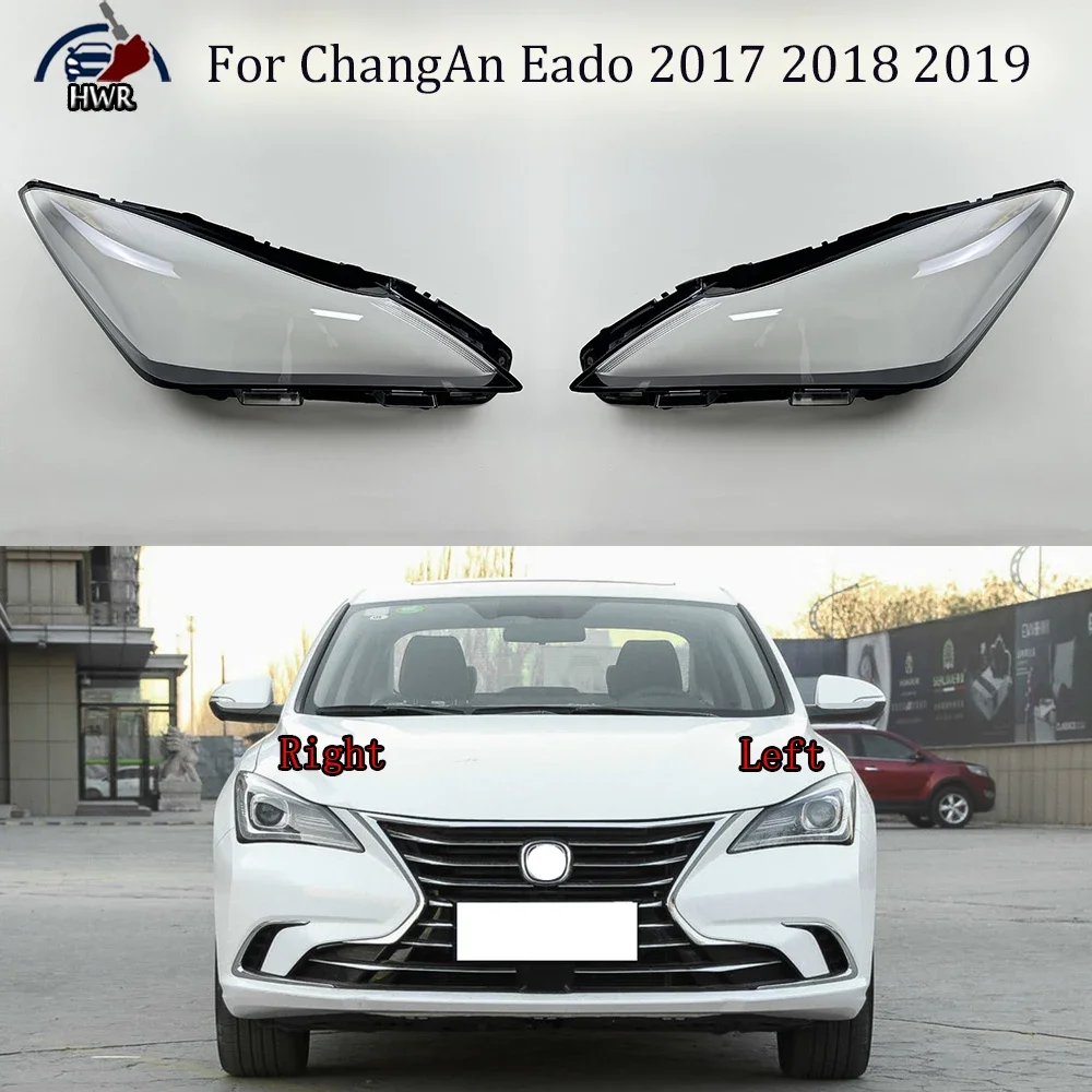 

For ChangAn Eado 2017 2018 2019 Headlight Cover Transparent Lampshade Lamp Case Headlamp Shell Plexiglass Replace Original Lens