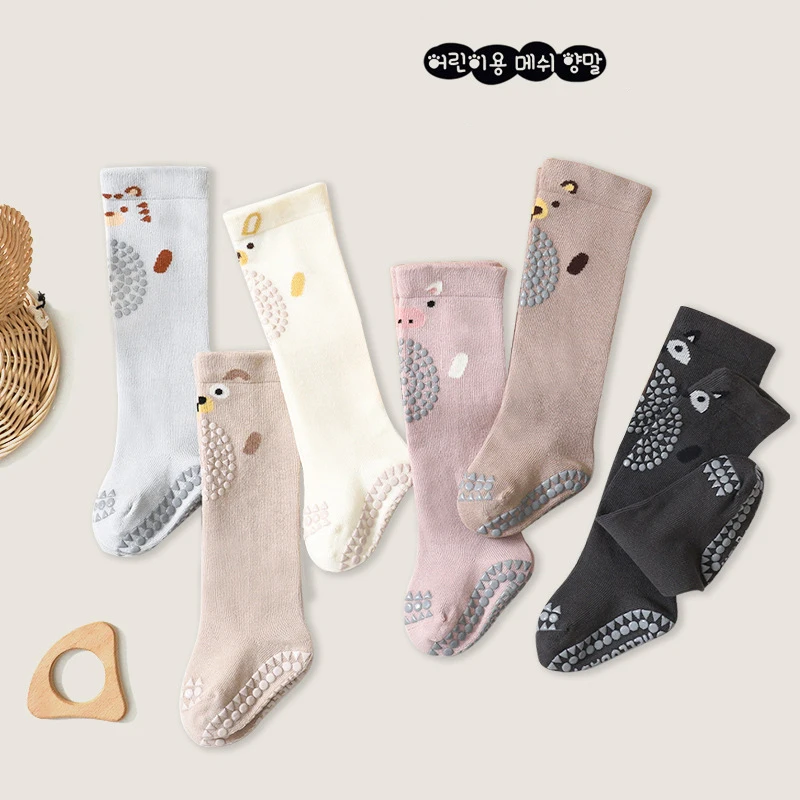 MILANCEL Baby Socks Cartoon Anti-Slip Over Knee Socks Infant One Piece