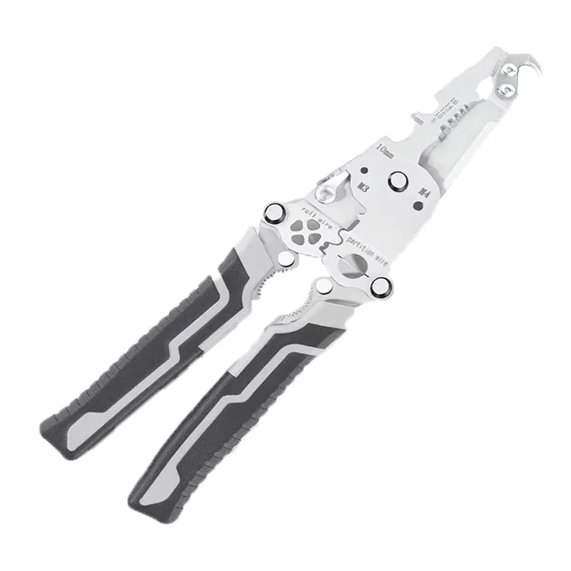 TKOH-Wire Stripper Crimper,18 In 1 Foldable Wire Stripper,Electric Wire Stripper,Quick Strip Wire Stripper