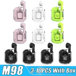 M98 Headphones Bluetooth Earphones Earbuds Wireless Headset Wholesale New Women Sport Men Smart Display Stereo Microphones V5.3