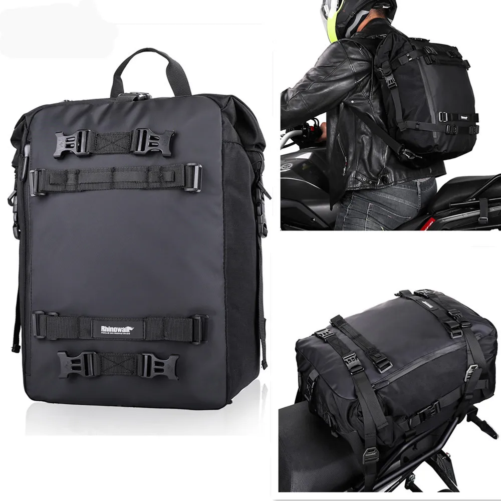 

Rhinowalk черный мотоцикл хвост багажник многофункциональный водонепроницаемый мотокросс сумка на заднее сиденье уличный рюкзак для верховой езды