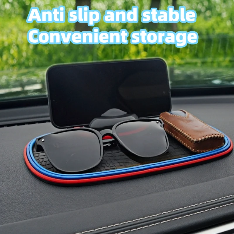 Multi Functional PVC Car Dashboard anti Slip Storage Pad, with Parking Number Plate and 360° Rotating Phone Holder - view 3