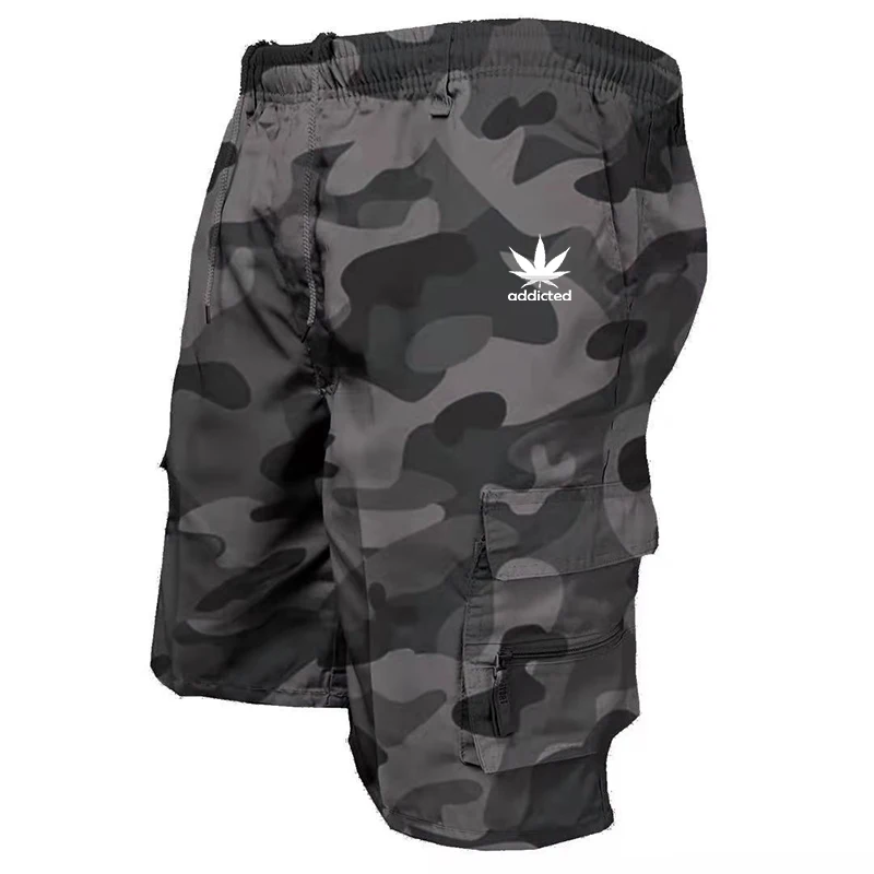 Camouflage Shorts Outdoor Men\'s Cargo Shorts 2024 New Fashion Comfortable Casual Summer Short Pants Multi-pocket Sports Clothing