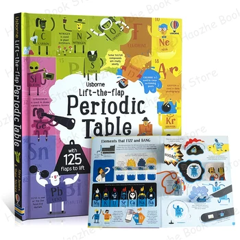 Usborne Perioden system heben die Klappe Kinder Aktivität Englisch Board Bücher Wissenschaft Bildung wissenschaft liches Wissen Kinder Geschenk