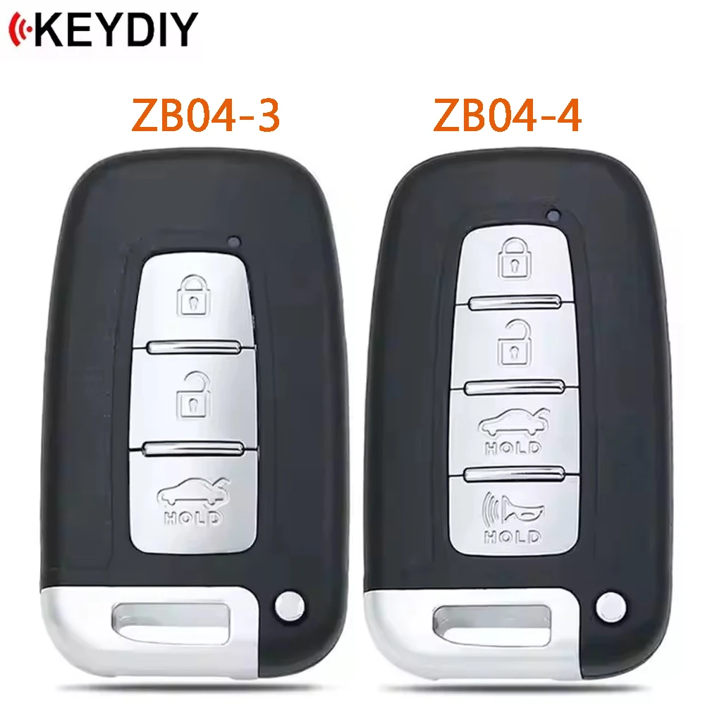 1 Piece KEYDIY ZB04-3 ZB04-4 ZB04 ZB Series Universal Smart Remote Key for KD-X2 KD-MAX Fit More Than 2000 Model