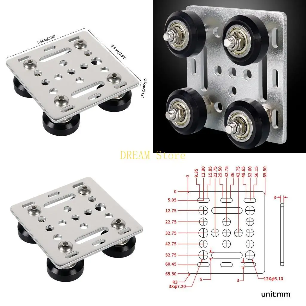 

Портальная пластина с пластиной для деталей с ЧПУ и 3D-принтером с черным колесом, лучшая распродажа
