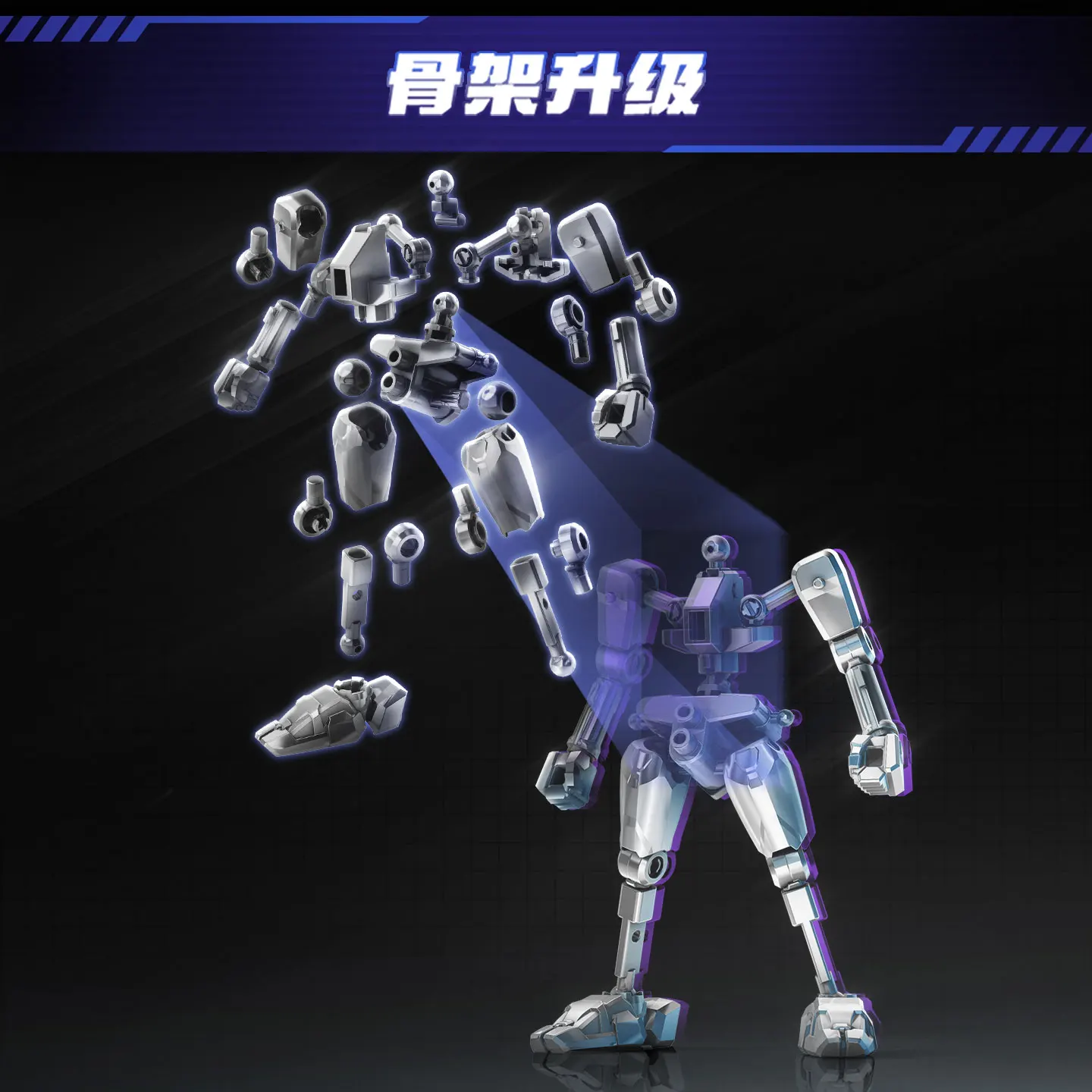 New Product Senbao Ancestor Effect Tianhui Level 1 Gundam Woodman Mech Trendy Play Assembled Model Toy Blind Box Holiday Gift view 3