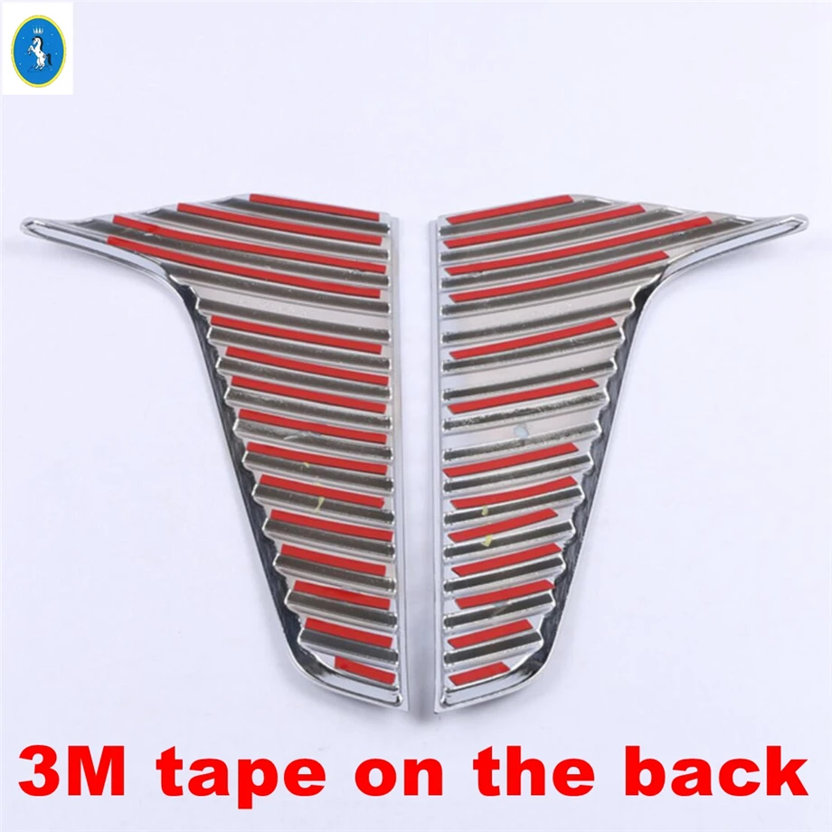 

Chrome / Carbon Fiber Accessories Front & Rear Bumper Fog Lights Lamps Decor Frame Cover Trim Fit For Cadillac XT6 2020 - 2022