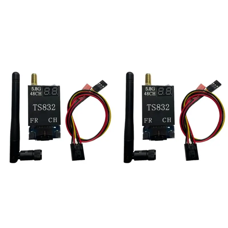 

【Обязательно к покупке】2X TS832 48CH 5.8G 600Mw 5Km Беспроводной AV-передатчик для FPV-мультикоптеров, радиоуправляемых самолетов и квадрокоптеров