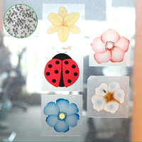 Flower Glue Sticker Fly Catcher Sticky Insect Trap Board  Mosquito Killer Home Pest Control Tool Indoor Glass Window Flies 30Pcs