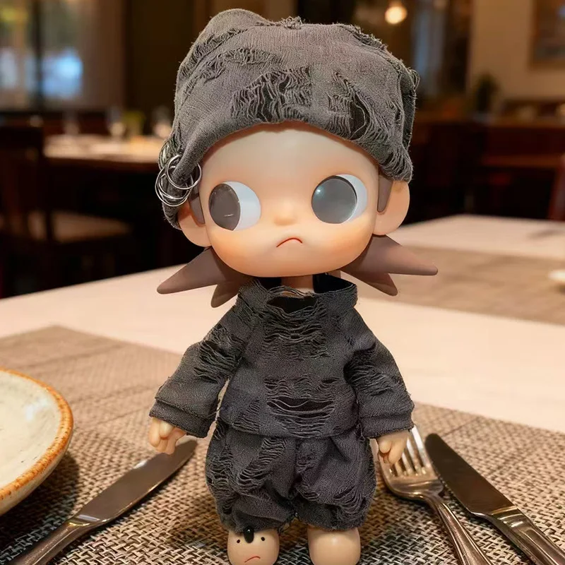 Only Clothes The New Hot-selling Zsiga Dolls Dress Up Dolls Costumes Cool Style Personality Contrast Color Sweater Suits - Detail 1