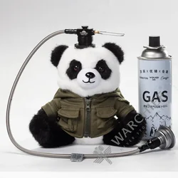 Tactical Panda Model Camping Gas Can Protective Cover Fuel Cylinder Sleeve Outdoor Gas Tank Canister Storage Bag Case