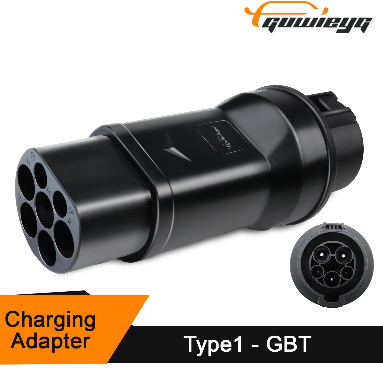 GUWIEYG EV Charger Adapter Type1 to GBT Adapter 32A SAE J1772 to GBT EV Charger Adapter for GBT EVs Fit J1772 Charger