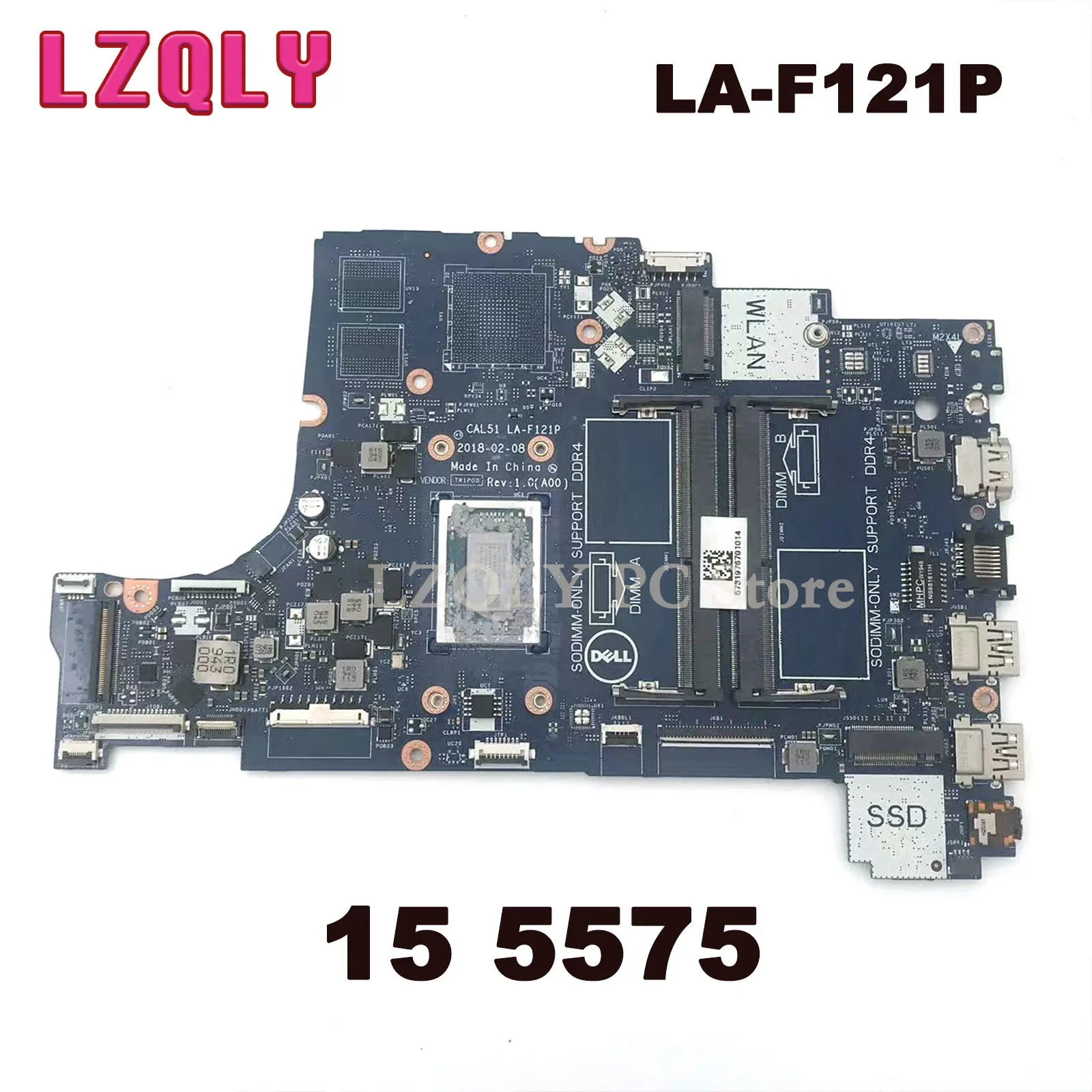 For DELL Inspiron 5575 5775 Notebook Mainboard LA-F121P CAL51 01N0P9 0PV8CV 0GMXP8 09XH0N 0R9NMC R3 R5 R7 Laptop Motherboard