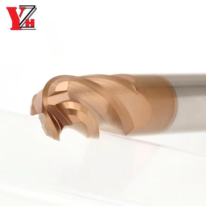 Ball Nose End Mill 4 Flute HRC58 Tungsten Carbide Cutter CNC Bit R0.5 R0.75 R1 R1.25 R1.5 R1.75 R2 R3 R4 R5 R6 R7 R8 R9 R10