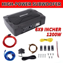 Max power 1200W Active Ultra-thin 6*9 Car Subwoofer, High Sensitivity, Powerful Explosive Power, High Power Audio Subwoofer