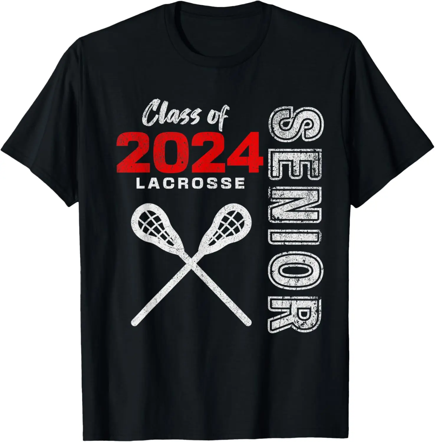 Matching Lacrosse Team Senior Class of 2024 Graduation 2024 T-Shirt