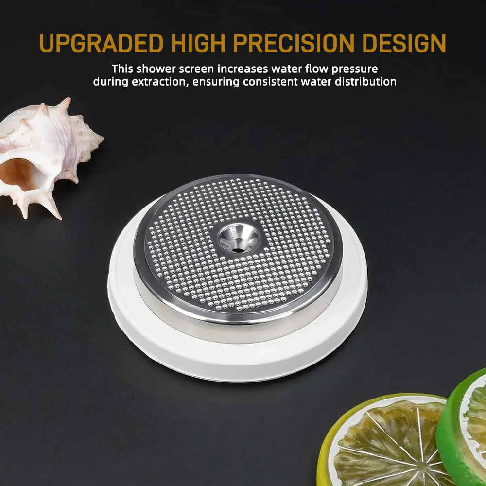 Precision Shower Screen Group Head with Silicone Steam Ring Compatible with Breville 9 Series Espresso Machines image 4
