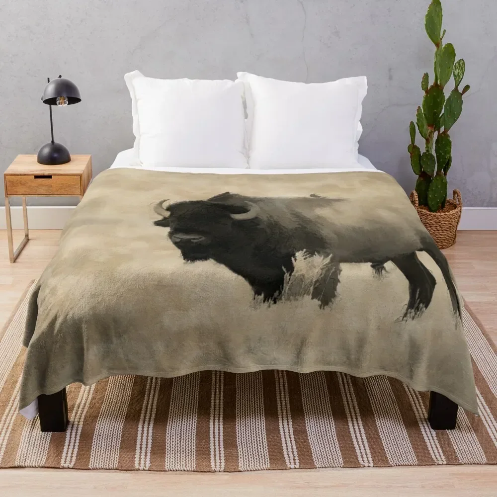 

American Buffalo-Plains Bison Throw Blanket Giant Sofa Decoratives Heavy Sofa Throw Blankets