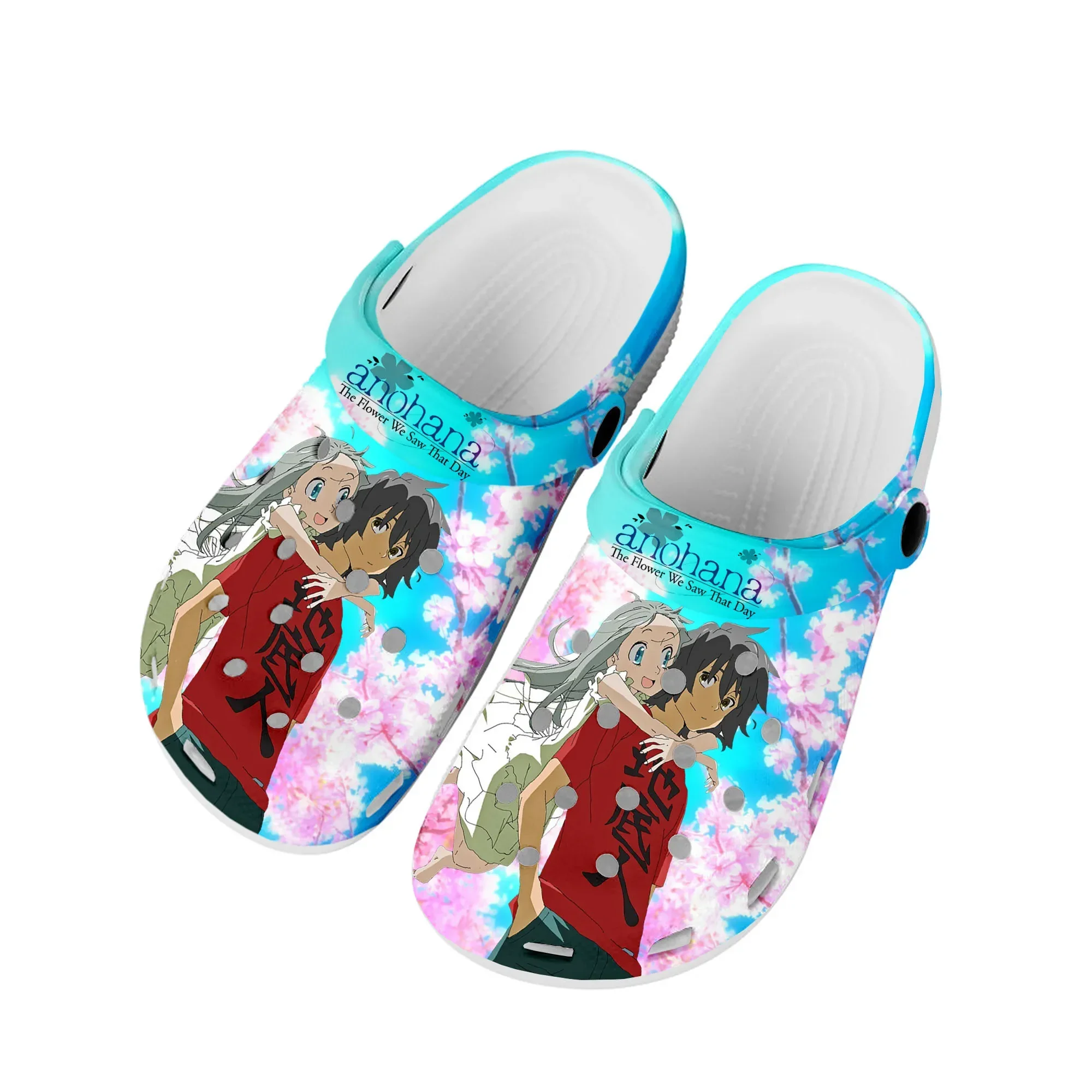 

AnoHana The Flower We Saw That Day Home Clogs Custom Water Shoes Mens Womens Teenager Shoe Garden Clog Beach Hole Slippers