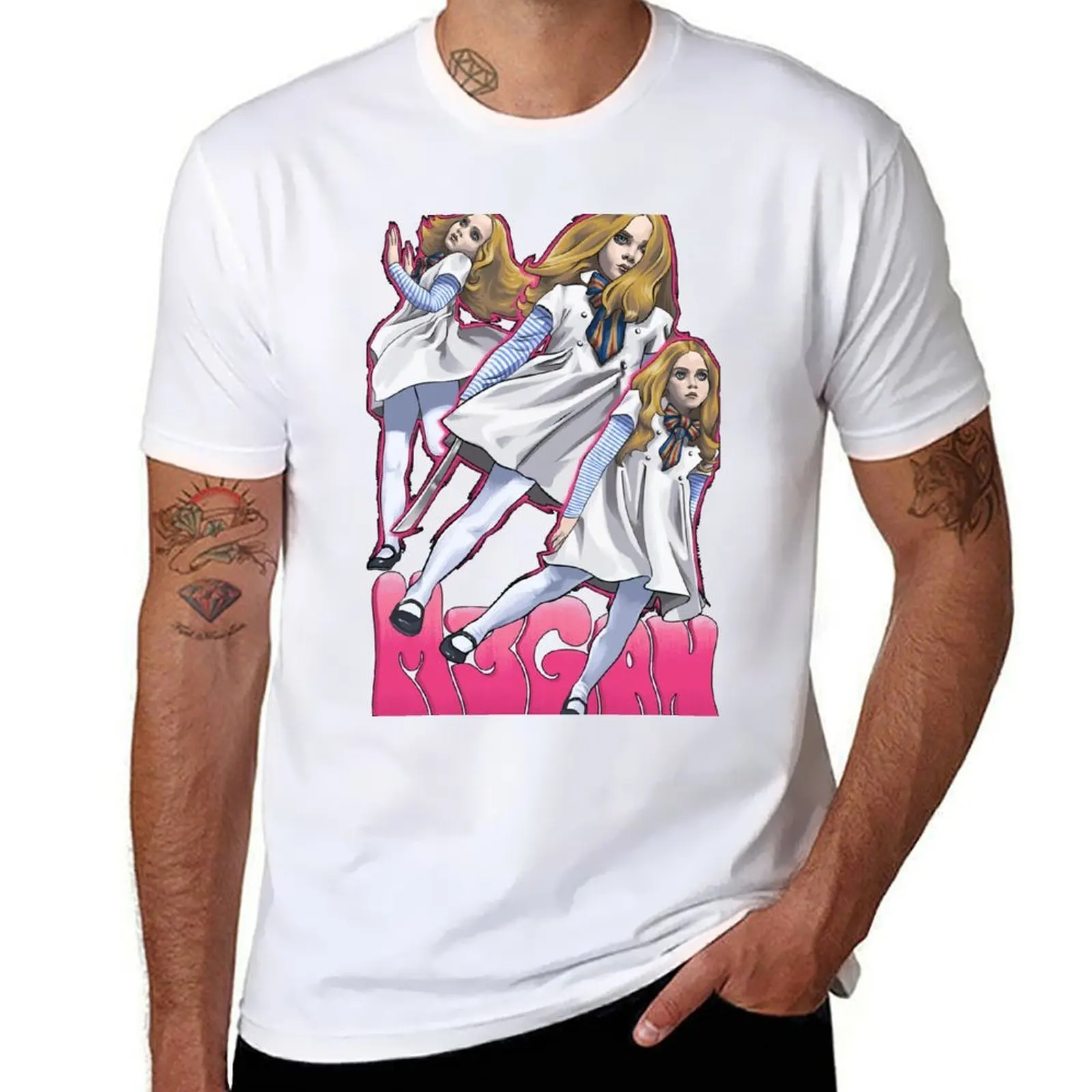 

M3GAN Art T-Shirt t shirt man plain t shirts for man cotton funny T-Shirt