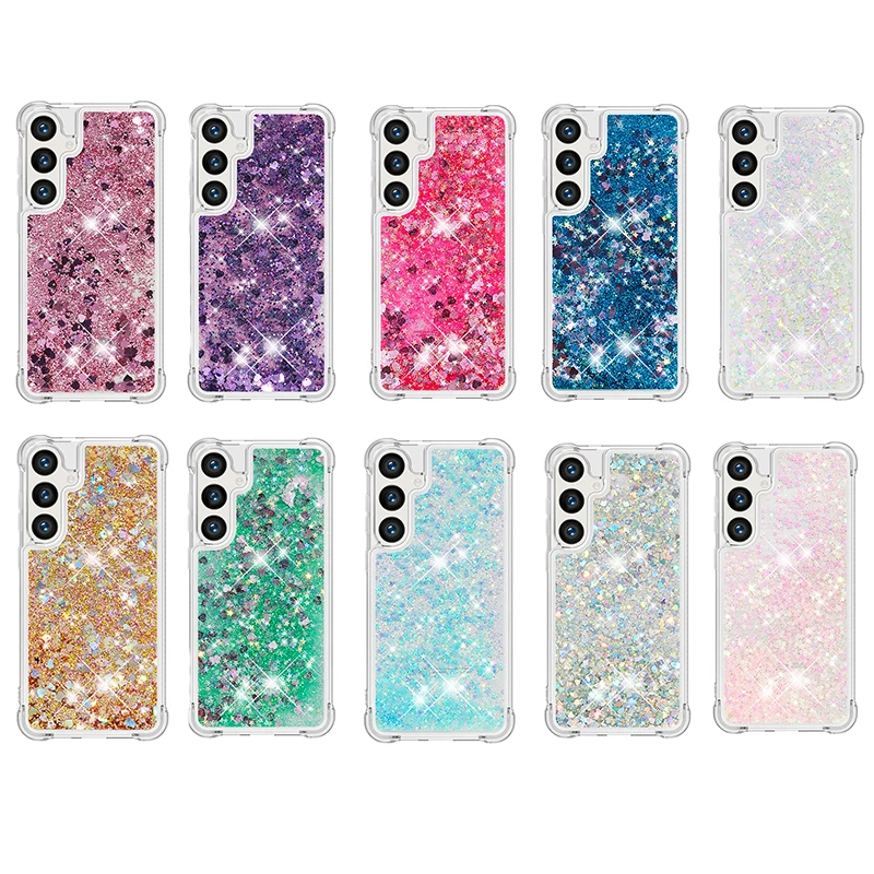 Glitter Starlight Silicone Case Case For Samsung S25 Ultra S24 FE S23 S22 S21 Plus A15 A16 A26 A36 A56 A55 A54 A35 A34 Cover
