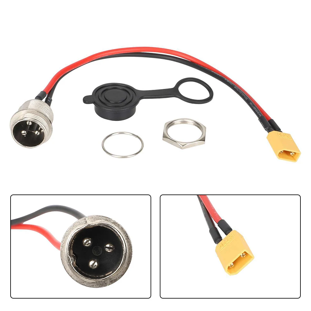 Aviation Head Charging Port Electric Scooter Connector Wide Compatibility Compact Size Direct Plug-in Connection