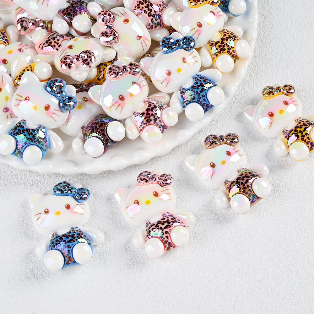 

5 шт., смоляные бусины «Hello Kitty», детские прорезыватели, фокусные бусины или детские браслеты «сделай сам», цепочки для соски, аксессуары для изготовления ювелирных изделий