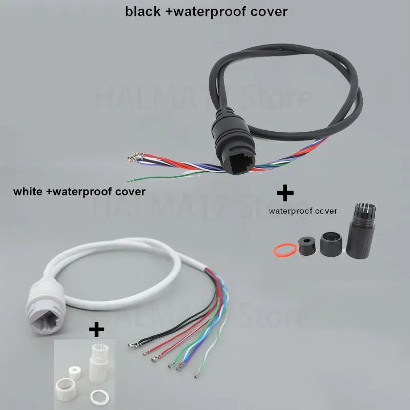 

15V 9pin 9 core RJ45 Network Cable POE Network Port wire power single-ended POE cable for IP Camera CCTv Monitoring J17