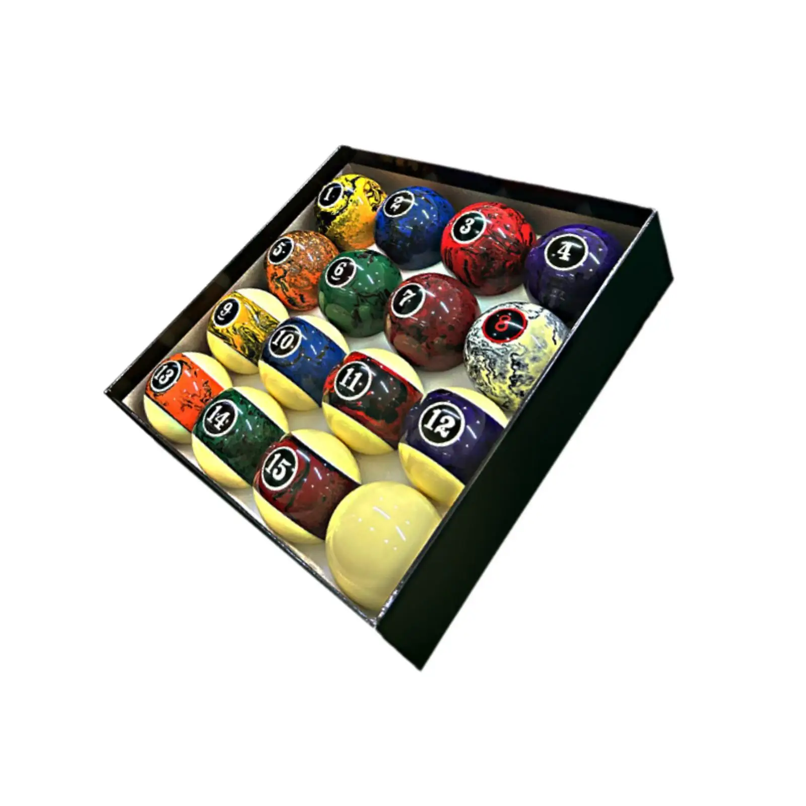 16x Pool Table Balls Multicolor Replacement Billiard Balls for Club